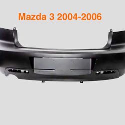 Rear bumper cover Mazda 3 for 2004 to 2009