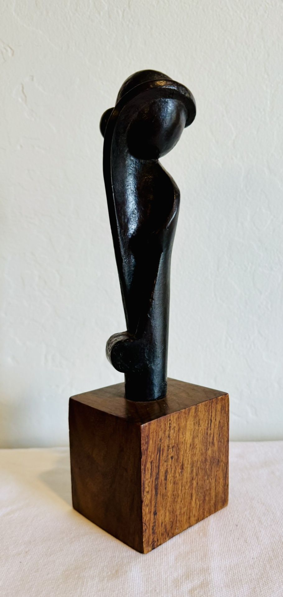 Peter Lipman-Wulf Abstract Modernist Bronze Statue