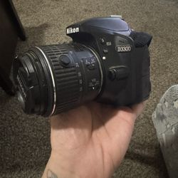 Nikon D3300 DSLR With Lens 18-55mm Lens Cap And Charger