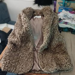 Faux Fur Vest Small