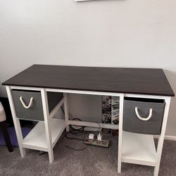Desk And HP Printer 