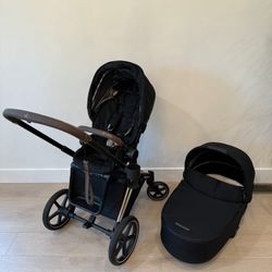 Cybex Priam  stroller and Carry Cot Platinum Rose Gold
