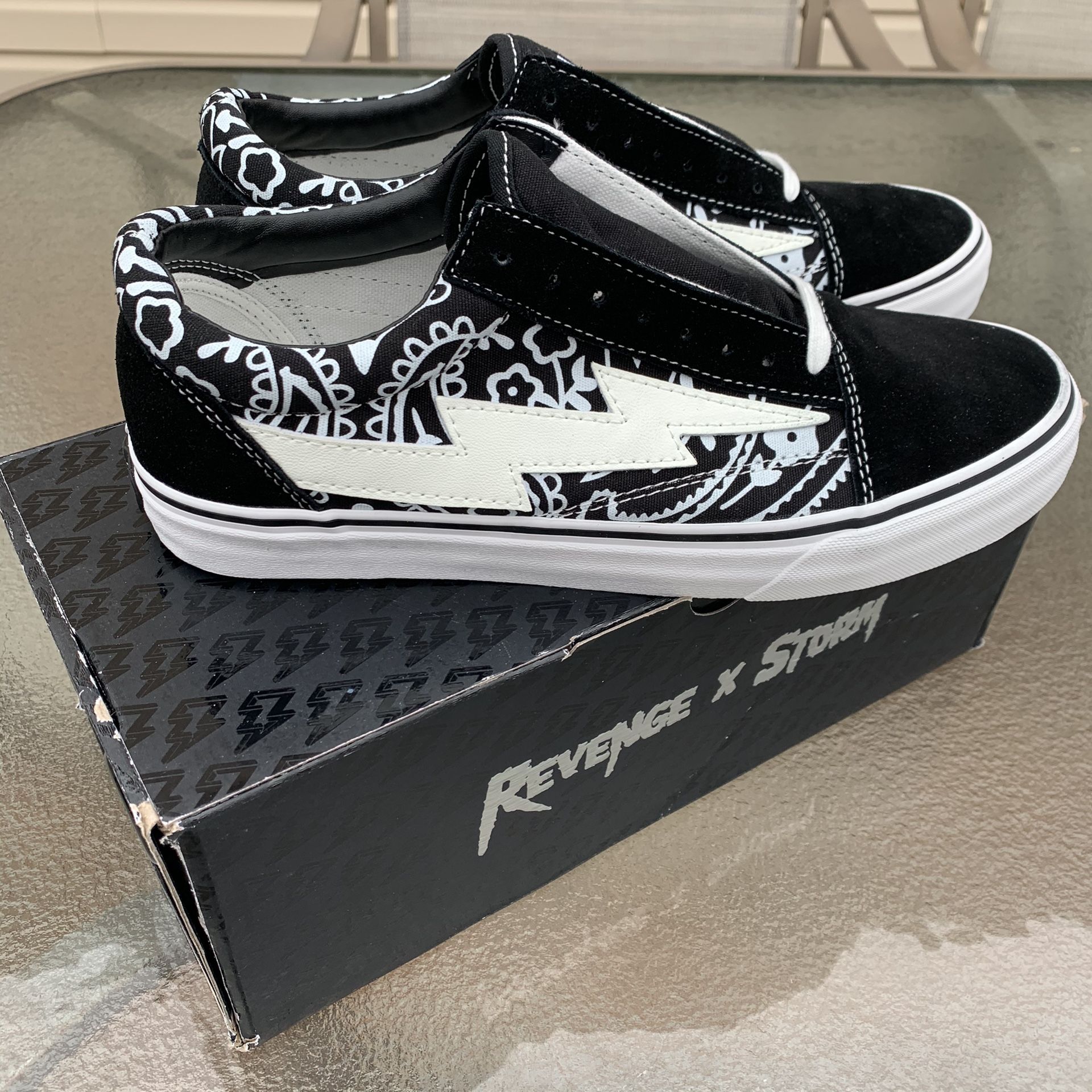 Revenge x Storm Black Bandana Shoes