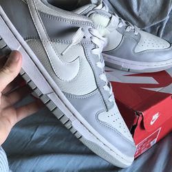 “two Tone Grey Nike Dunks” Size 8.5