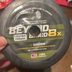 Fishing- 8 Strand Green Beyond Braid Fishing Line 