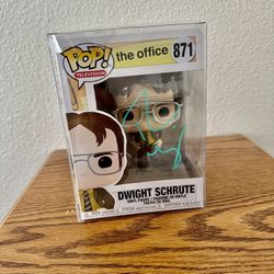 Funko Pop: The Office Dwight Schrute Action Figure (signed)