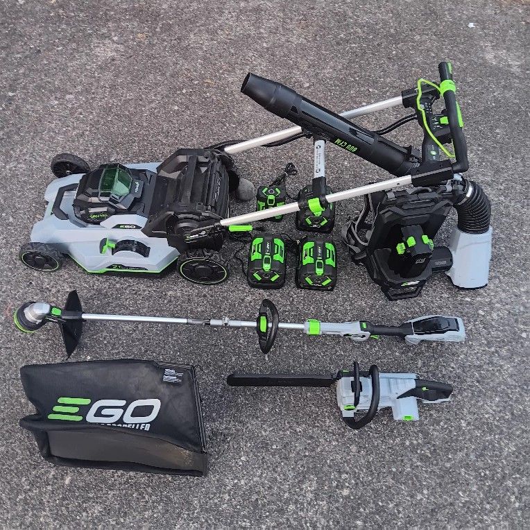 EGO Self Propelled Lawnmower - Backpack Leaf Blower - Chainsaw - Line Trimmer.For Pick Up Fremont Seattle. No Low Ball Offers. No Trades
