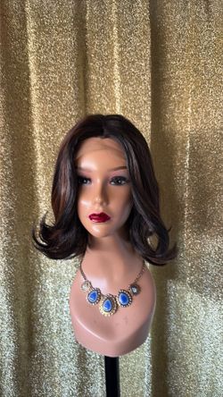 Beautiful highlights synthetic wig 🤎🖤