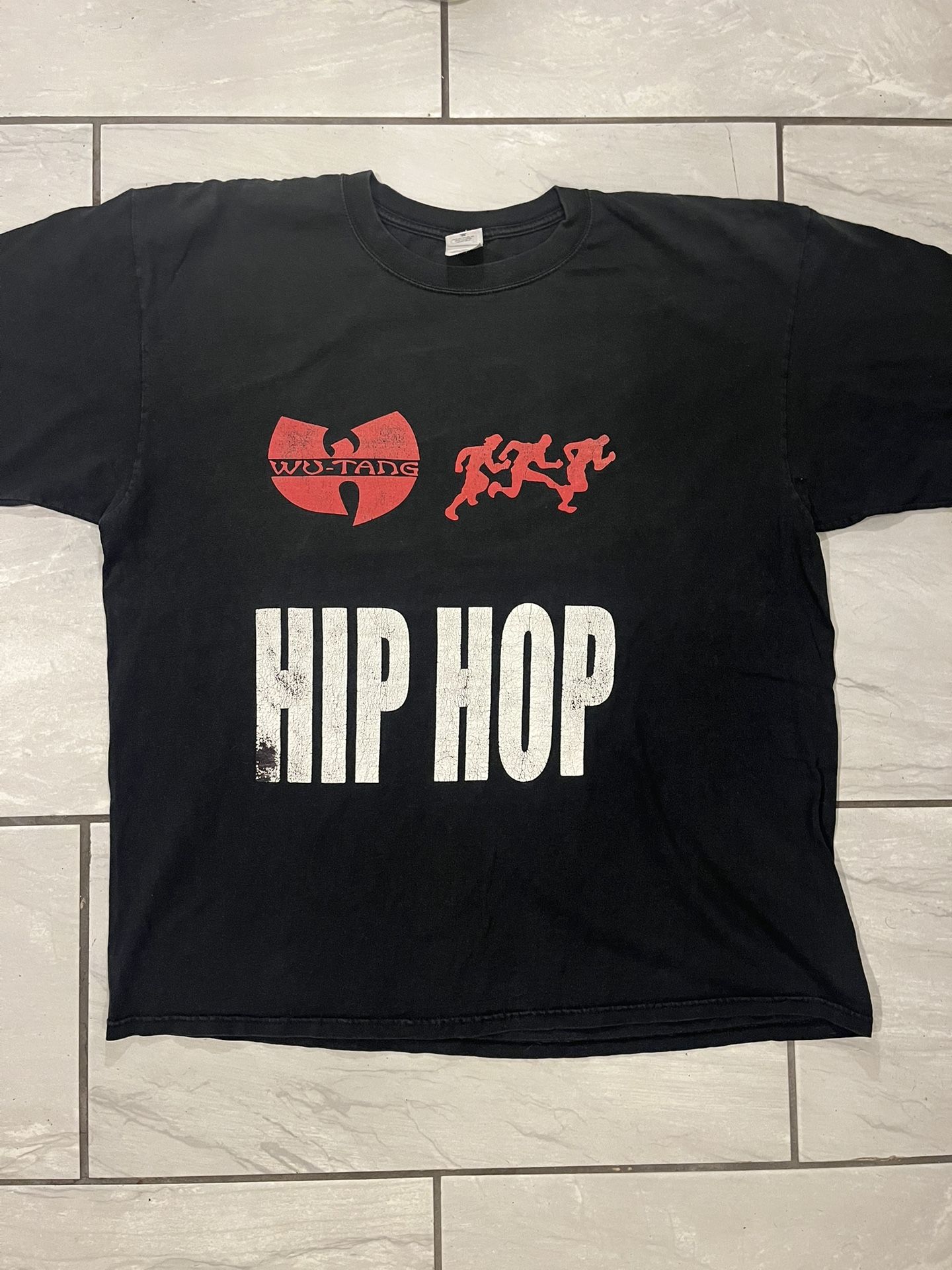 Wu Tang Runs Hip Hop Shirt Men’s Large Black Vintage Size 2XL Rap