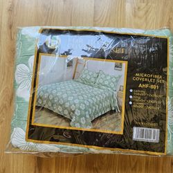 CAL KING SIZE COVERLET SET