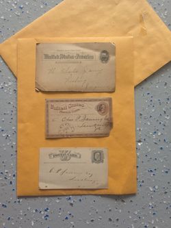 3 old usa postcard 1800s or early 1900s LOt GT 777