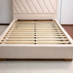 Luxury Handmade Upholstered Bed – Queen Size