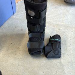 Black Left Boot Walking Aircast  
