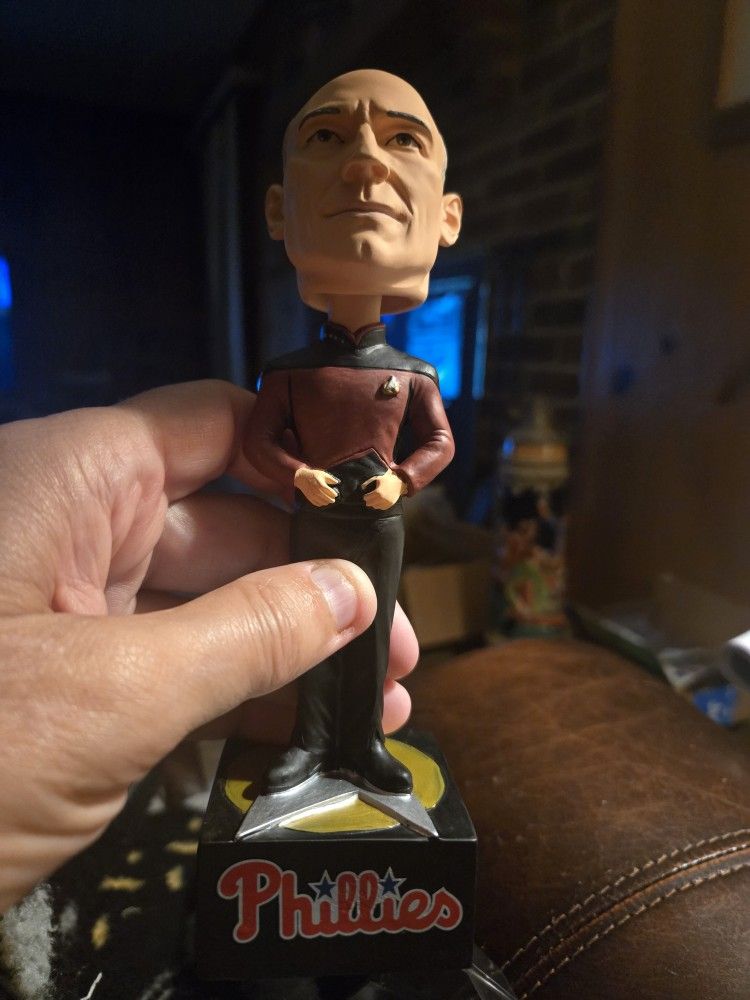 2017 Phillies Star Trek Capt Picard Bobblehead