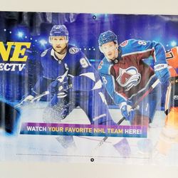 CONNOR McDAVID NHL Hockey Vinyl Banner 3x6ft Stamkos Makar - DIRECTV Center Ice