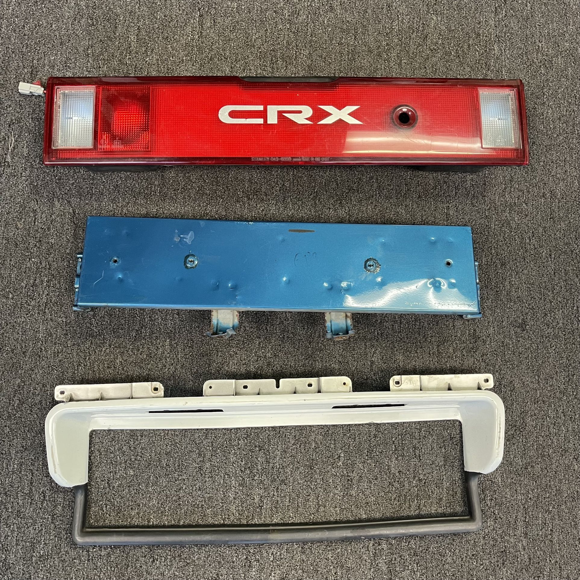 UKDM EDM CRX EF Rear Garnish With Foglight And License Plates Extender