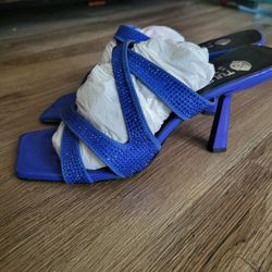 Blue Heels Size 9 New