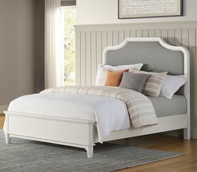 King size Bed frame with upholstered headboard