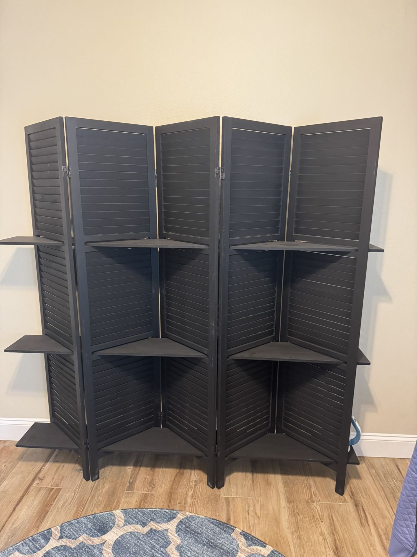 Room Divider with shelves
