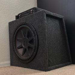 12” Kicker Subwoofer + 800w Amp