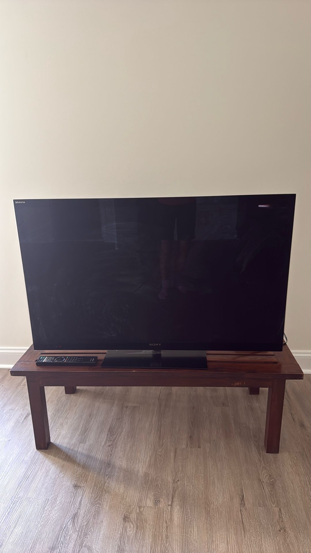 46” Sony Bravia TV with remote control