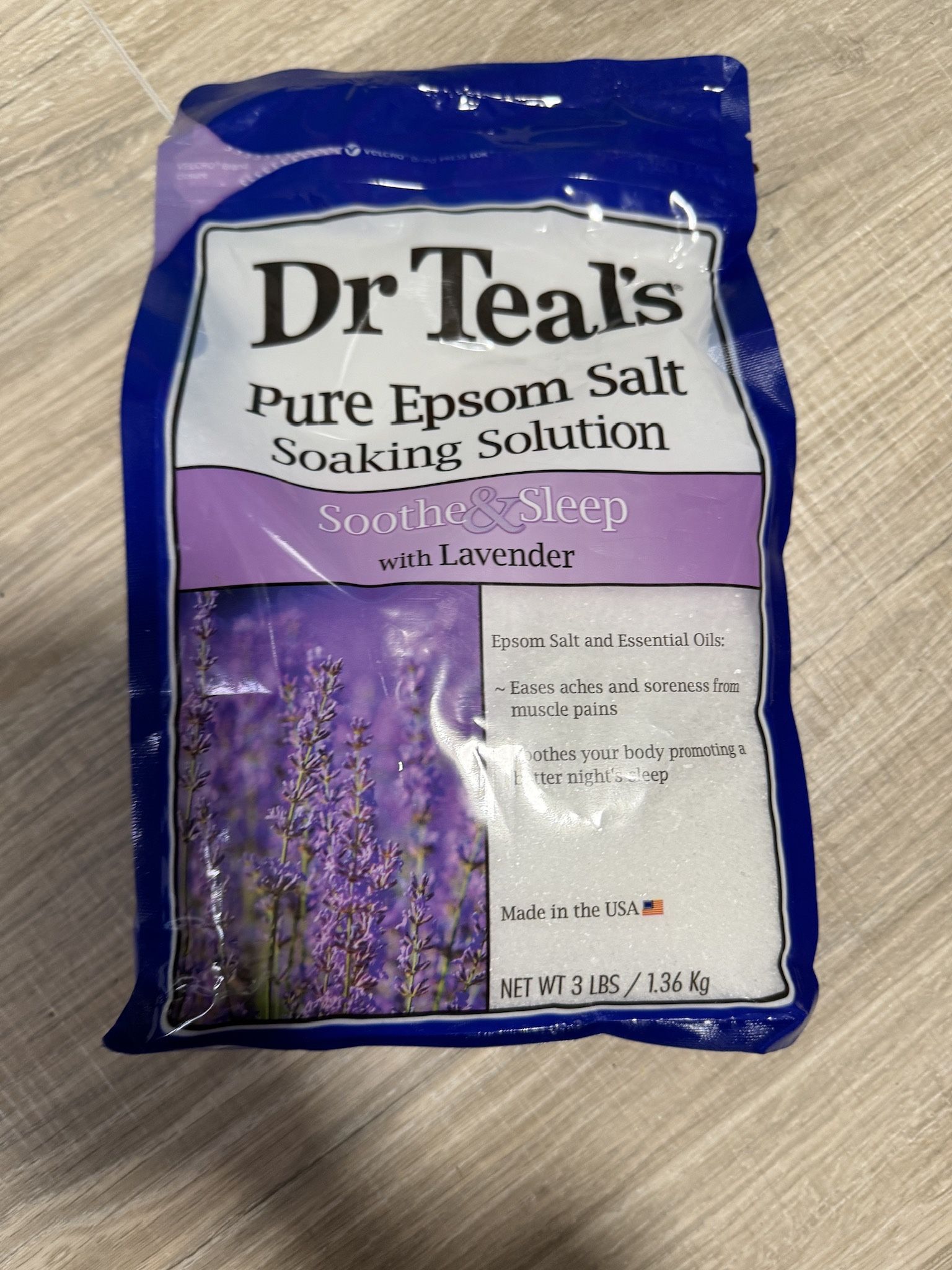 Dr. teals Lavender pure epsom 3Lb