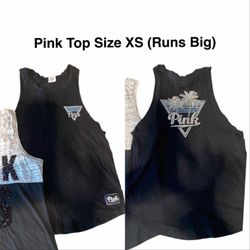 Pink Top Size XS Runs Big