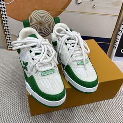 Louis Vuit*on Green/White Shoes New 