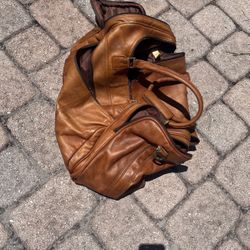 Genuine Leather Duffle Bag, Weekend Bag
