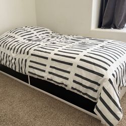 Twin Size Bed With Storage