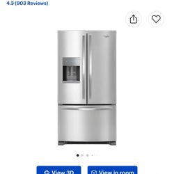 Whirpool 25 cu. ft. French Door Refrigerator in Fingerprint-Resistant Stainless Steel