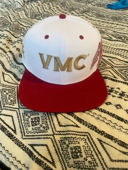 VMC Snapback Hat White and Red