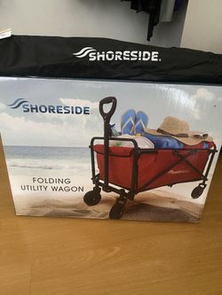 Folding Utility Wagon And Outdoor Folding Table