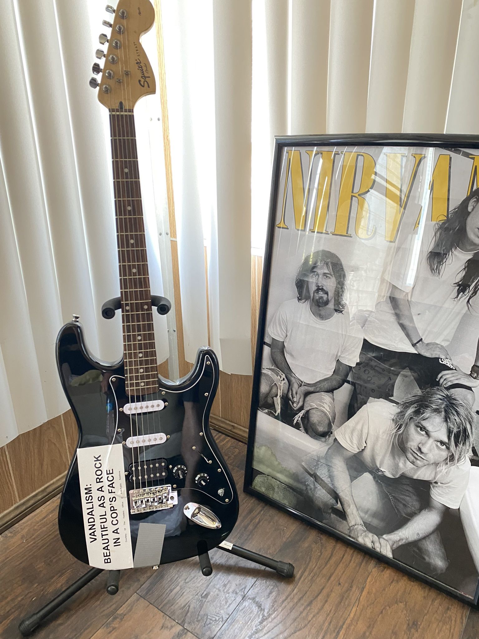 Kurt Cobain “Vandalism Strat” Electric Guitar 