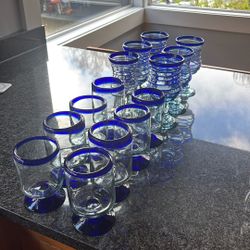 Drinking Glasses  Hand Made In Mexico
