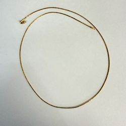18K Gold Tube/Snake Chain