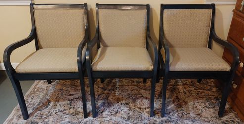 3 dining armchairs