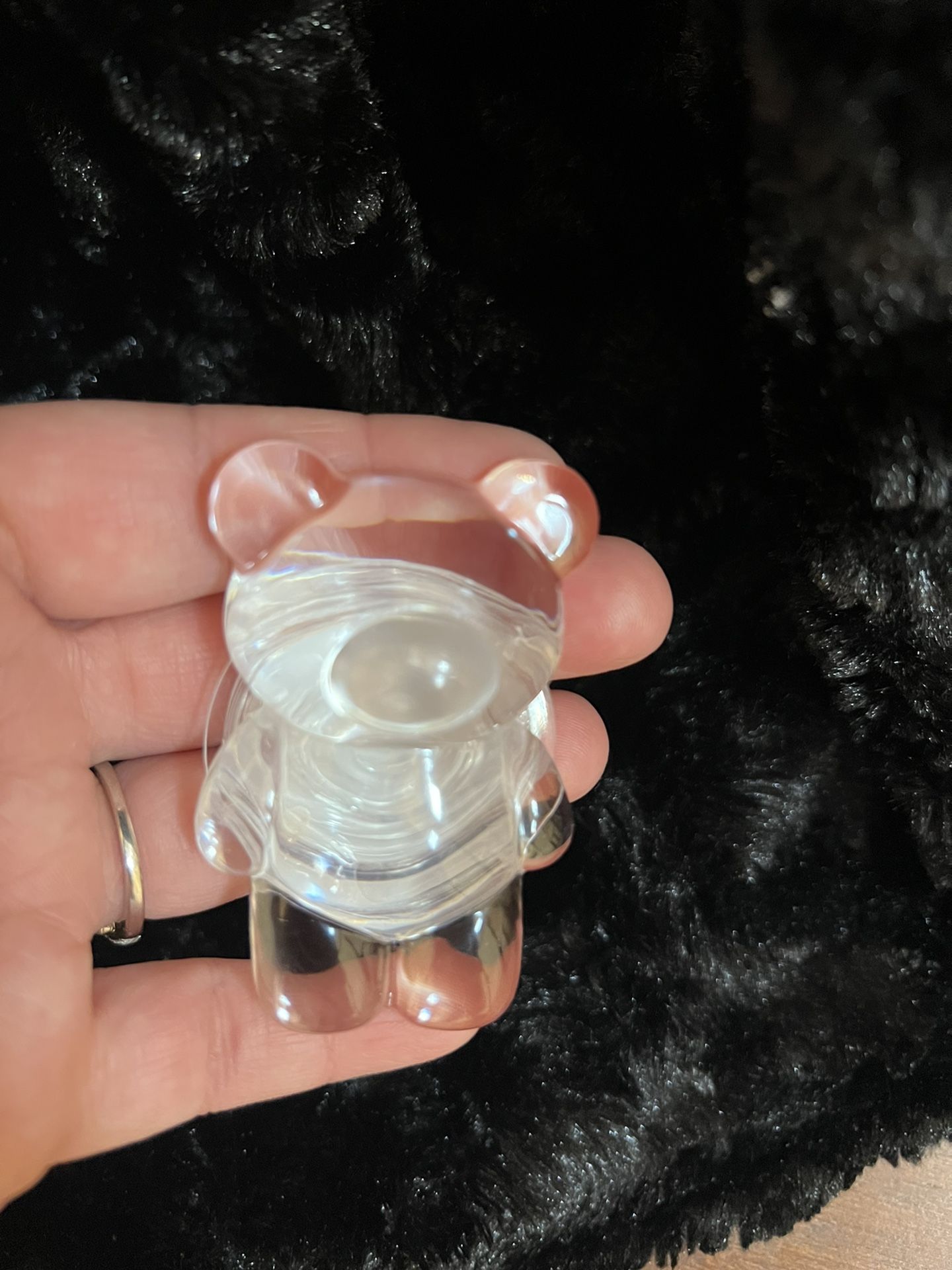 Clear Bear Pop Socket