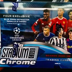 21-22 EUFA Champions League Topps chrome box