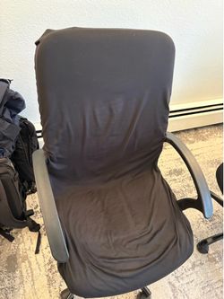 Office chair with a cover