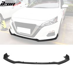 Fits 2019-2022 Nissan Altima IK Style Front Bumper Lip Spoiler Unpainted PU 3PCS