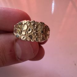 10k Gold Nugget Ring