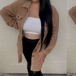 Beige Shacket