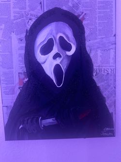 Custom ghost face painting