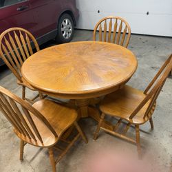Solid Oak Kitchen Table