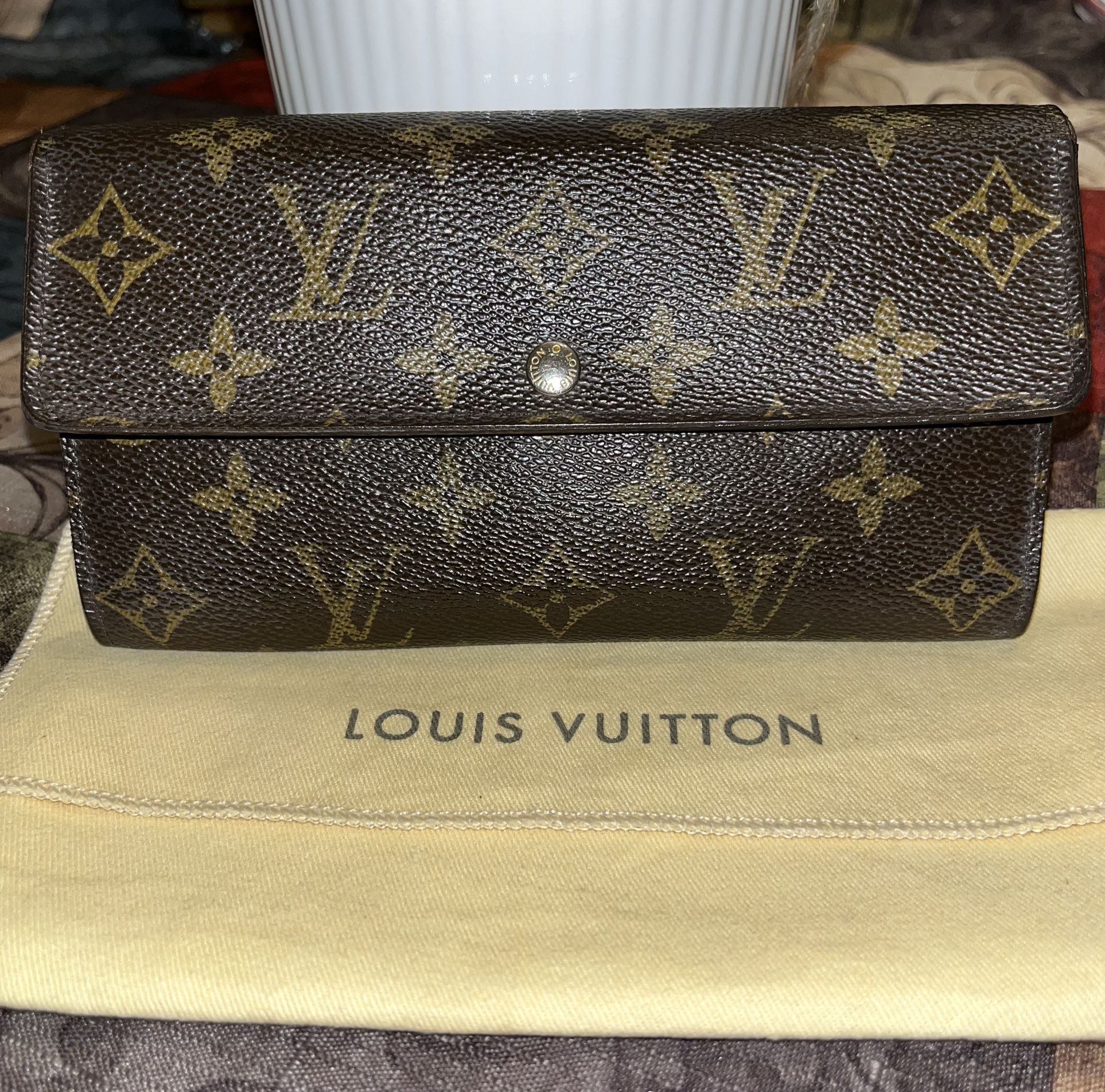 Louis Vuitton Women's Pre-Loved Card Holder, Monogram, Brown, One Size