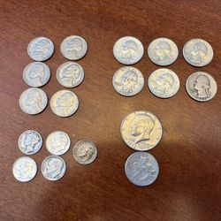 Old Vintage Coins Silver Copper 