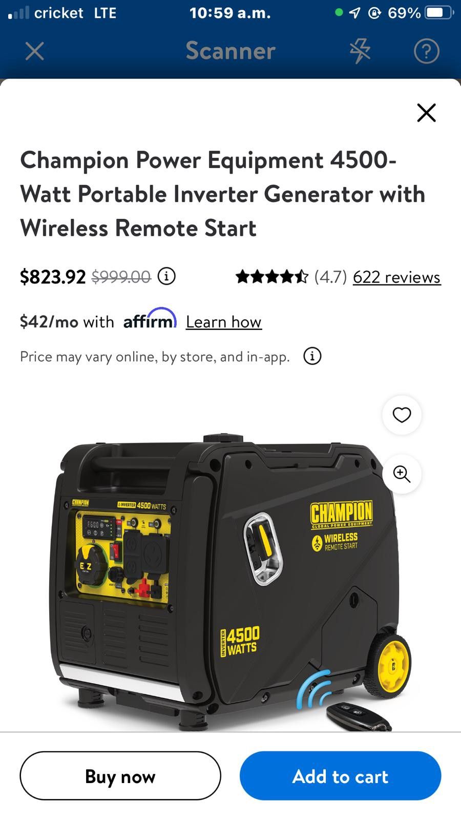 Generator. Pressure Washer Lawn Mower New
