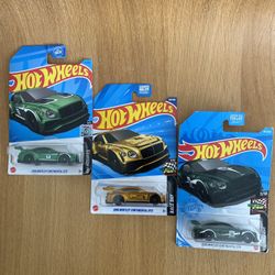 Hot Wheels 2018 Bentley Continental GT3 (Lot of 3️⃣)