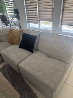 Sectional couch.